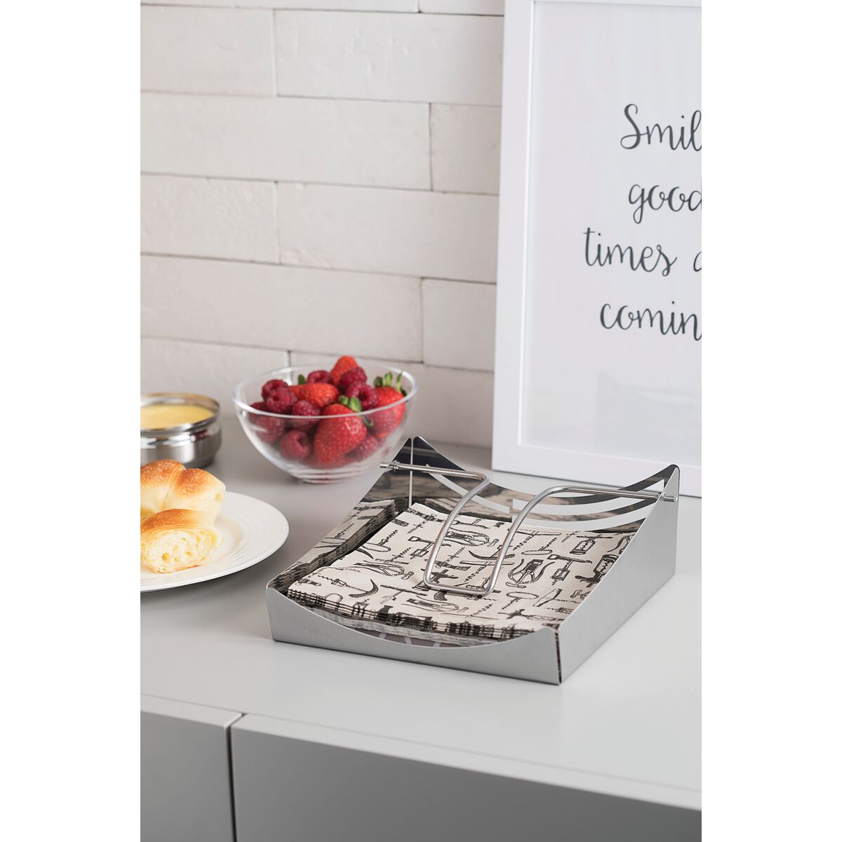 Tramontina Ciclo stainless steel napkin holder